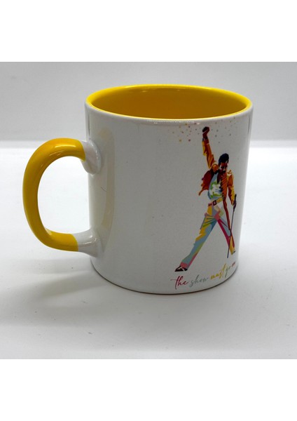 Freddie Mercury Sarı Kulplu Bardak
