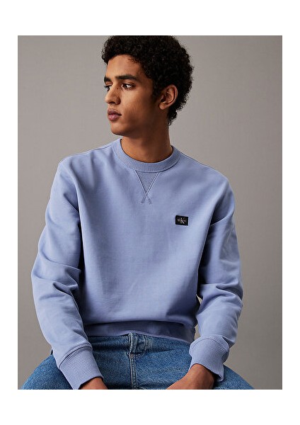 Woven Label Crew Neck