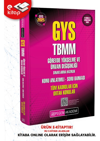 2025 Gys Tbmm Görevde Yükselme ve Ünvan Değişikliği Sınavlarına H