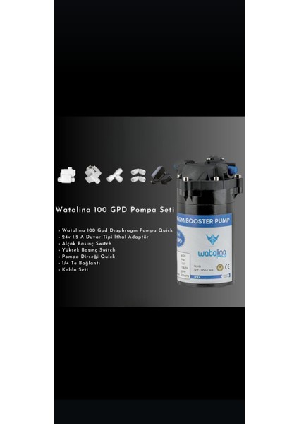 75-100 Gpd Su Arıtma Basınç Pompası fırsatları