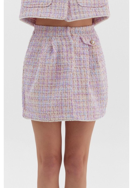 Cep Detaylı Tüvit Mini Etek fiyatları