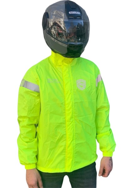 Peru Sarı Üst Motosiklet Yağmurluğu 3xl