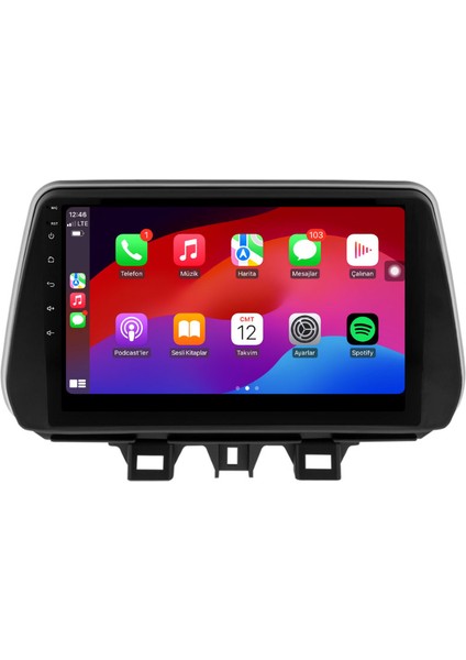 Hyundai Tucson - Araç Multimedya Ekran - 2gb 32GB - New - Black - 2018 - 2020 - 9 Inch - Hıgh Sound - Vsr fiyatları