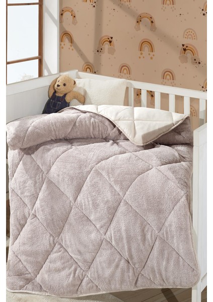 Lüx Wellsoft Yorgan Çift Taraflı Bebek Yorganı 95X145 Krem fiyatları