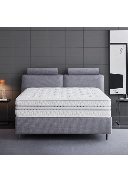 Barte Prestige Prime Yatak, Baza, Başlık 3'lü Set - Gri