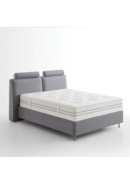 Barte Prestige Prime Yatak, Baza, Başlık 3'lü Set - Gri