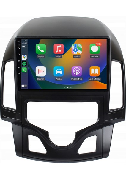 Hyundai I30 Digital - Araç Multimedya Ekran - 2gb 32GB - Old - Black - 2008 - 2011 - 9 Inch - Hıgh Sound - Vsr