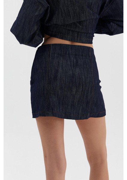 Fermuarlı Jean Mini Etek fırsatları