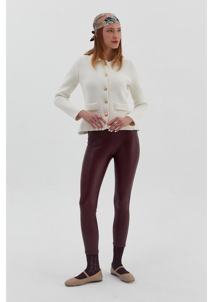 Kemerli Deri Tayt modelleri