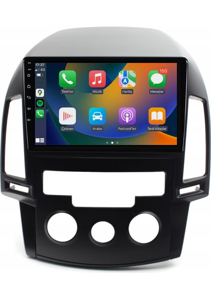 Hyundai I30 Analog - Araç Multimedya Ekran - 2gb 32GB - Old - Black - 2008 - 2011 - 9 Inch - Hıgh Sound - Vsr