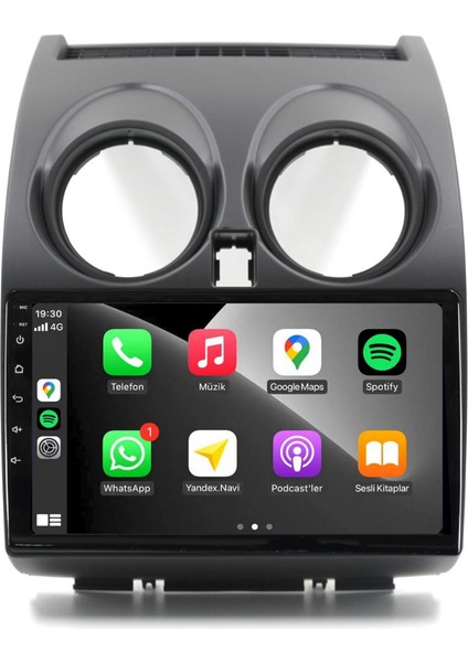 Nissan Qashqai - Araç Multimedya Ekran - 2gb 32GB - Old - Black - 2007 - 2013 - 9 Inch - Hıgh Sound - Vsr