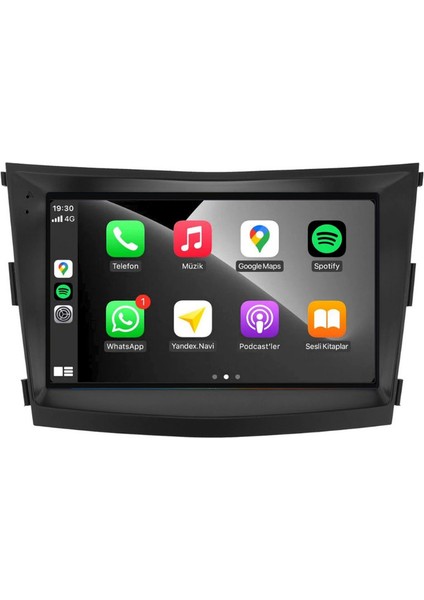 Ssangyong Tivoli - Araç Multimedya Ekran - 2gb 32GB - S - Black - 2015 - 2019 - 9 Inch - Hıgh Sound - Vsr