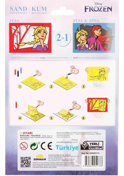 Nessiworld 2in1 Disney Frozen Kum Boyama Seti Ds 34 fırsatları