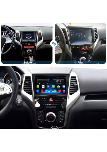 Ssangyong Tivoli - Araç Multimedya Ekran - 2gb 32GB - S - Black - 2015 - 2019 - 9 Inch - Hıgh Sound - Vsr