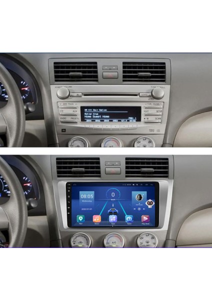 Toyota Camry - Araç Multimedya Ekran - 2gb 32GB - S - Silver - 2006 - 2011 - 9 Inch - Hıgh Sound - Vsr