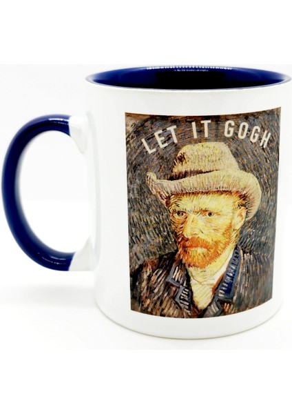 Let It Gogh Yazılı - Van Gogh Kulplu Bardak
