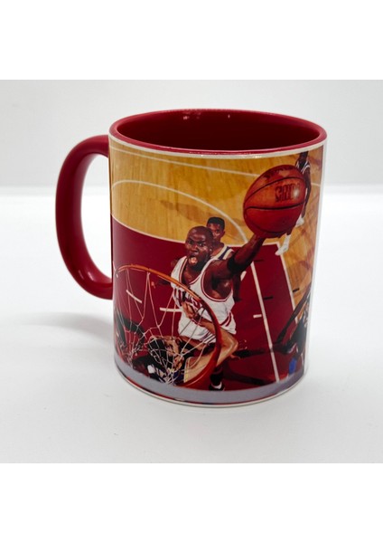 Michael Jordan Chicago Bulls 1991 Kırmızı Kulplu Bardak