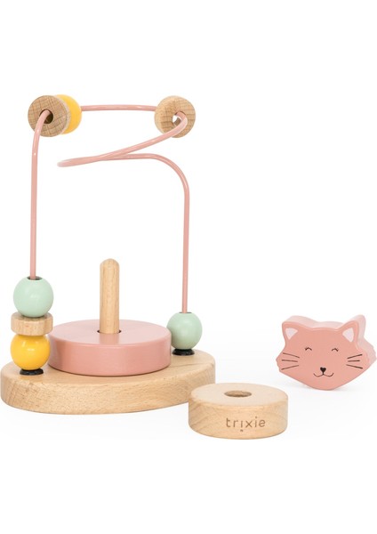 Trıxıe - Wooden Beads Maze-Mrs. Cat