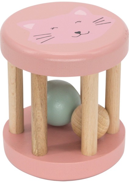 Trıxıe - Wooden Rollıng Rattle-Mrs. Cat