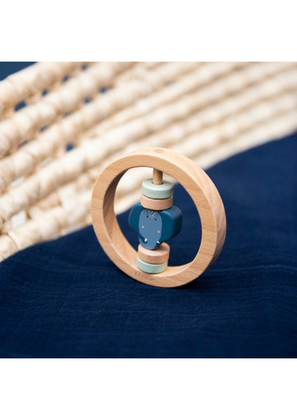 Trıxıe - Wooden Round Rattle-Mrs. Elephant fiyatları