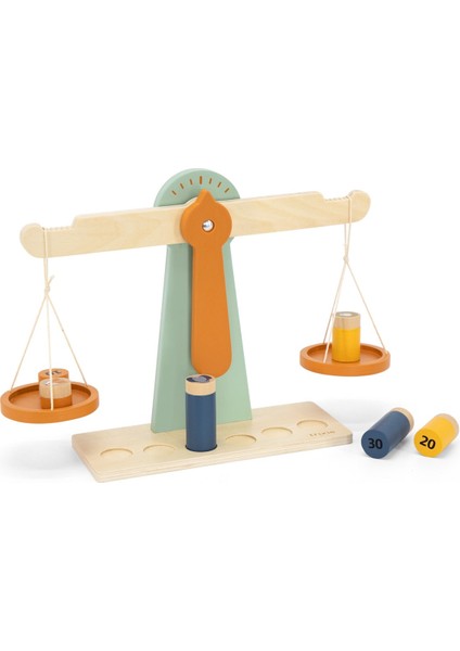 Trıxıe - Wooden Scale Wıth 6 Weıghts