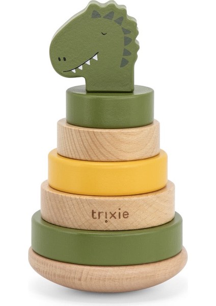 Trıxıe - Wooden Stackıng Toy-Mr. Dıno