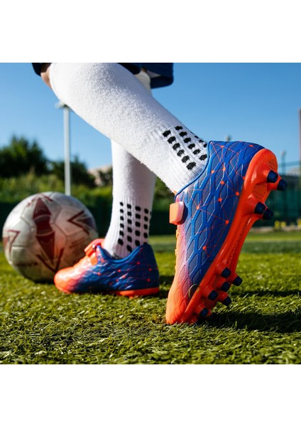 Uzun Tırnaklı Çocuklar Aşınmaya Dayanıklı Kaymaz Eğitim Futbol Ayakkabıları, Turuncu (Yurt Dışından) modelleri