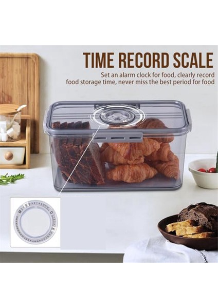 Ekmek Kutusu Mutfak Tezgahı Için Hava Geçirmez Ekmek Kutuları, Kapaklı Zaman Kayıtlı Ekmek Saklama Kabı, Ekmek Tutucu (Yurt Dışından) modelleri