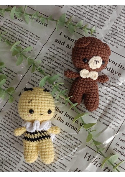 Amigurumi Minik Sevimli Hayvan Oyuncaklar (Arı ve Ayıcık)
