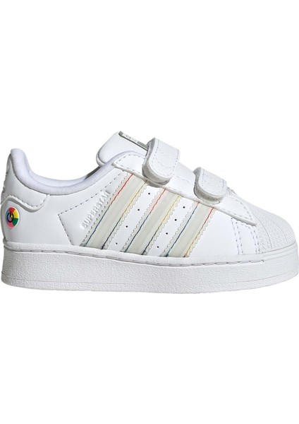 Superstar Bebek Beyaz Işıklı Spor Ayakkabı (JI0511)