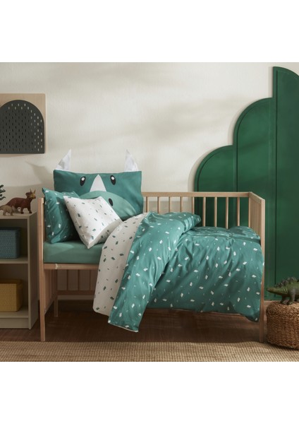 Marty Pamuk Bebek Nevresim Takımı Yeşil