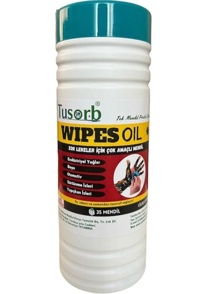 Wipes Oil Endüstriyel Temizlik Mendili 35 Mendil