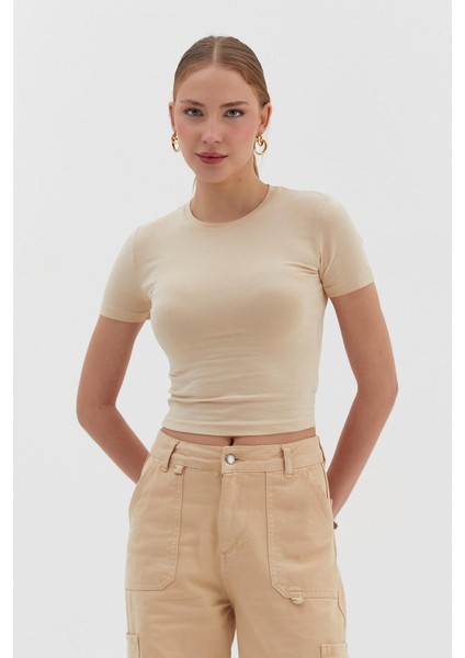 Pamuklu Bisiklet Yaka Body