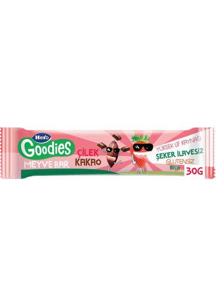 Çilek Kakao Meyve Bar 30g x 15