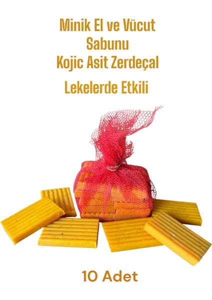 Minik El ve Vücut Sabunu Kojic Asit Zerdeçal Sabun (10 Adet)