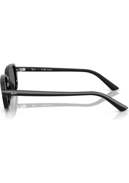 Rb 4455 667781 49 Polarize Zuri Unisex Yastık Siyah Kemik Güneş Gözlüğü