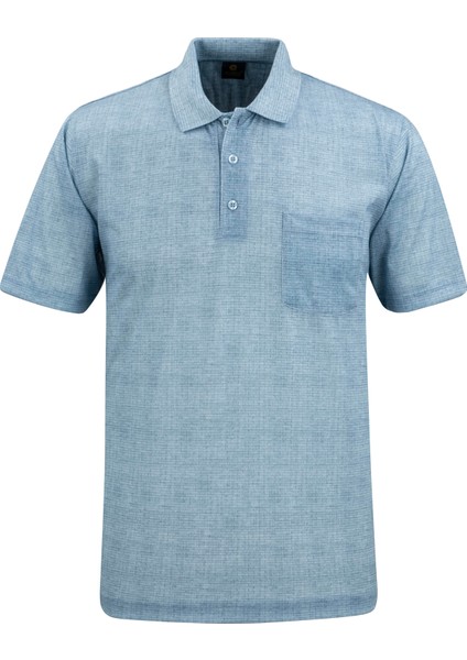 Erkek Polo Yaka Dijital Baskı Tişört - 5103