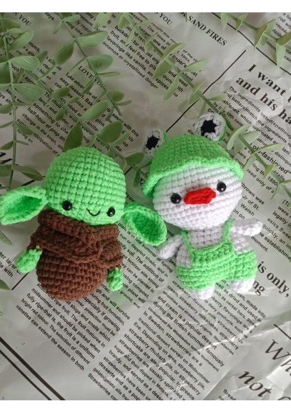 Amigurumi Minik Sevimli Hayvan Oyuncaklar (Ördek ve Baby Yoda)