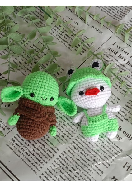 Amigurumi Minik Sevimli Hayvan Oyuncaklar (Ördek ve Baby Yoda) fiyatları