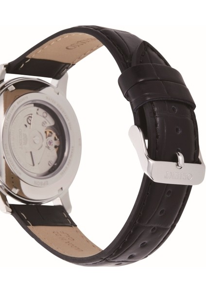 RA-AA0C04B39B Kurmalı Otomatik Deri Siyah 42 mm Erkek Kol Saati