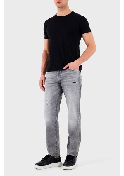 Streç Pamuklu Slim Fit Normal Bel Düz Paça Jeans Erkek Kot Pantolon XM000049 AF14656 M8088