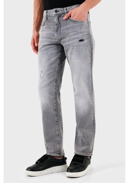 Streç Pamuklu Slim Fit Normal Bel Düz Paça Jeans Erkek Kot Pantolon XM000049 AF14656 M8088