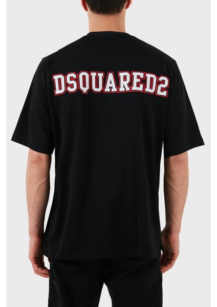 Logo Baskılı Regular Fit Pamuklu Bisiklet Yaka T Shirt Erkek T Shirt S74GD1266 S21658 900 fiyatları