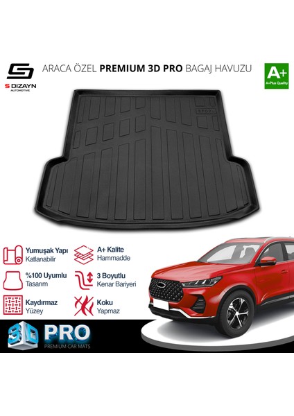 Chery Tiggo 7 Pro 3D Pro Bagaj Havuzu 2022 Üzeri