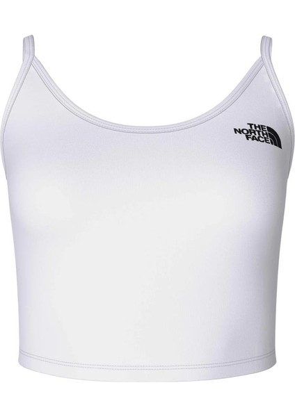 W Slim Crop Tank Kadın Beyaz T-Shirt