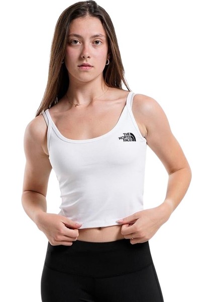 W Slim Crop Tank Kadın Beyaz T-Shirt fiyatları