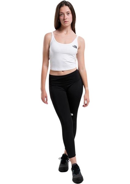 W Slim Crop Tank Kadın Beyaz T-Shirt fırsatları