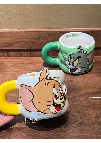 Kedi ve Fare Seramik Kupa Kupa Süt Kupa Kahve Kupa (Yurt Dışından)