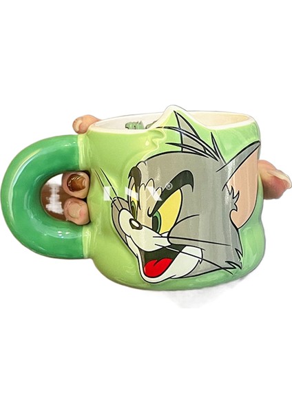 Kedi ve Fare Seramik Kupa Kupa Süt Kupa Kahve Kupa (Yurt Dışından)