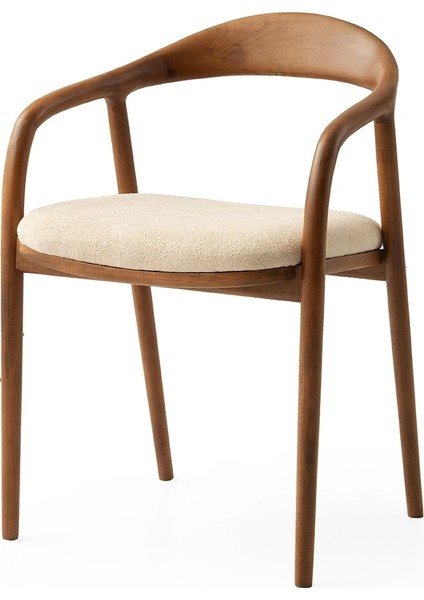 Yln Ahşap Gürgen Gövde Salon Balkon ve Mutfak Sandalyesi 6 Adet